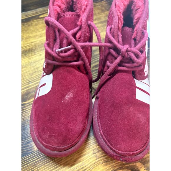 UGG Burgundy Logo Neumal Boots Men\'s Size 6 main image 11